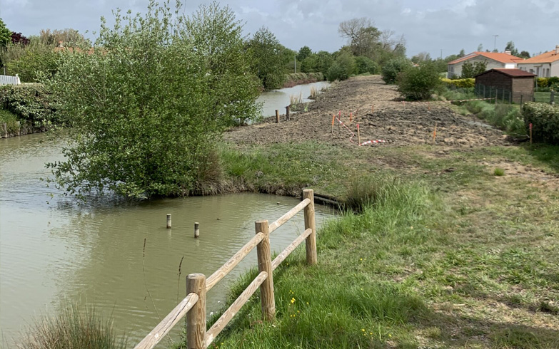 L’aménagement des berges dans la commune