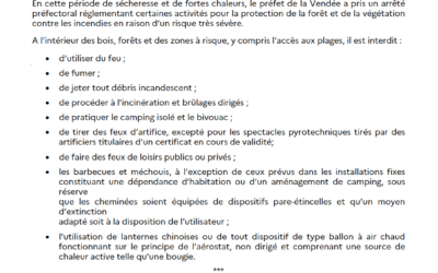 Communiqué de presse « Sécheresse 2022 »