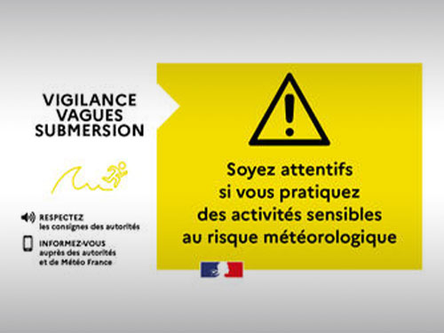 Alerte Submersion : vigilance jaune