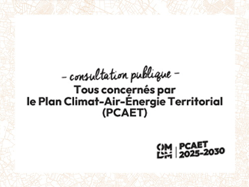Consultation publique Plan Climat Air-Énergie Territorial (PCAET)