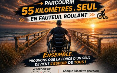 Marathon solitaire en fauteuil roulant